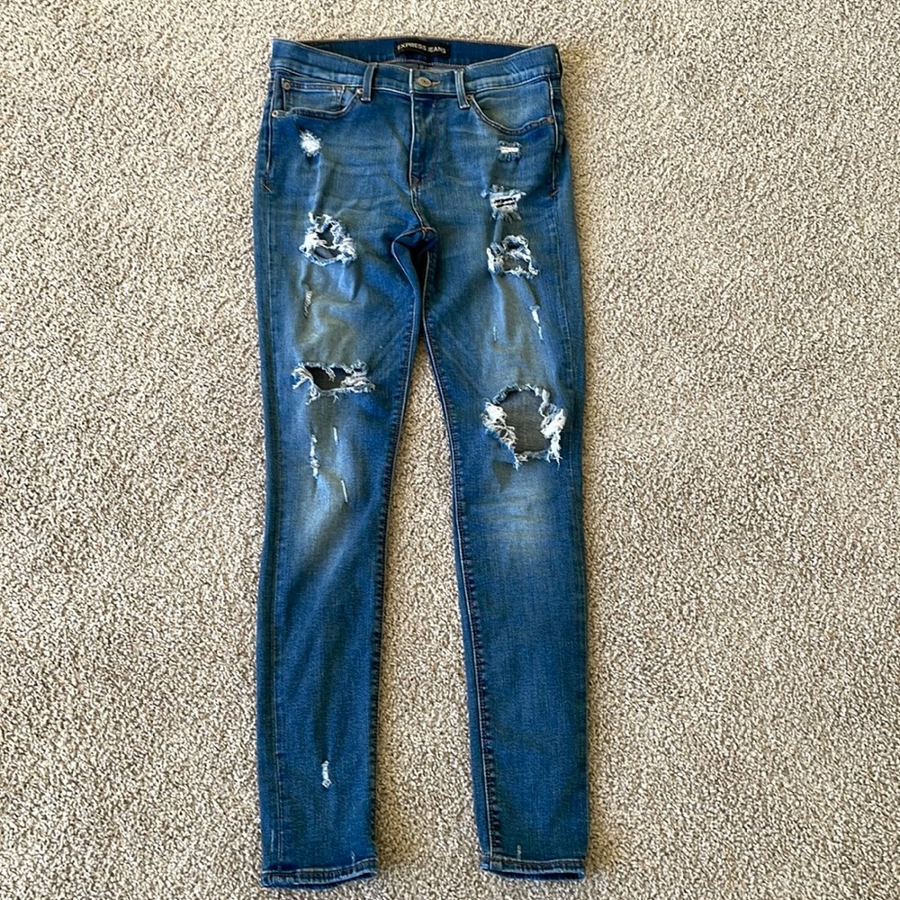 Express Jeans Legging Mid Rise Size 8R.